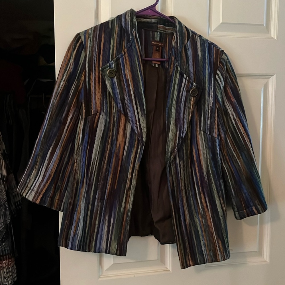 Multi Colored Short Jacket. Super Condition. Size… - image 1